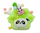 Lodër antistres Knap D45524, squishy panda, shumëngjyrëshe