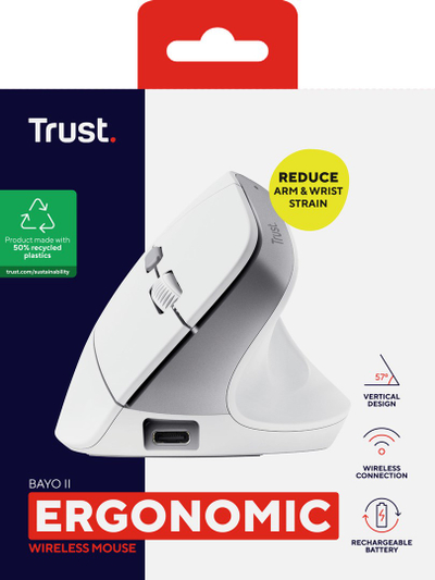 Maus pa tela Trust Bayo II, optik, 2400 DPI, i zi