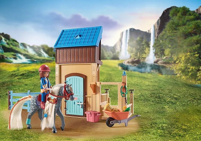 Lodër Playmobil Horses of Waterfall 71353, stallë kali me Amelia dhe Whisper, 117 copa, shumëngjyrëshe