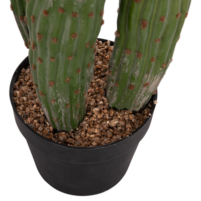 Bimë dekorative HomeMarkt Cactus, sintetike, 115cm, vazo e zezë