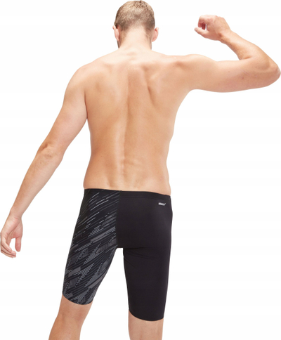Shorts noti për burra Speedo PLMT V Jammer, Endurance+, rezistent ndaj klorit, të zinj