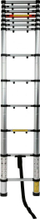 Shkallë teleskopike Awtools Aluminum, 3.8 m, 13 shkallë, argjendtë