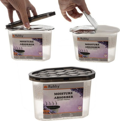 Tharës lagështie Ruhhy Moisture Absorber, 500 ml, me erë livande, transparent