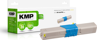Toner KMP O-T30, го заменува OKI 44469704, 2000 страници, жолт