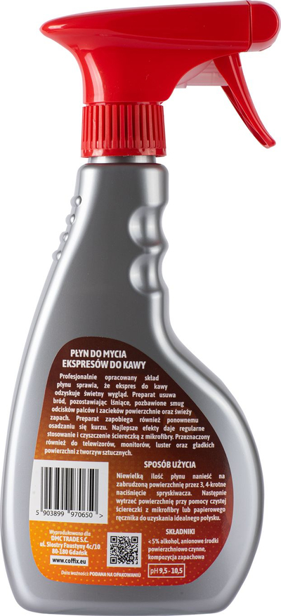 Solucion pastrimi Coffix, për makinat e kafesë Jura, sipërfaqe të jashtme