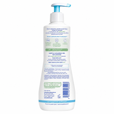 Xhel pastrimi Mustela Gentle Cleansing, 500 ml