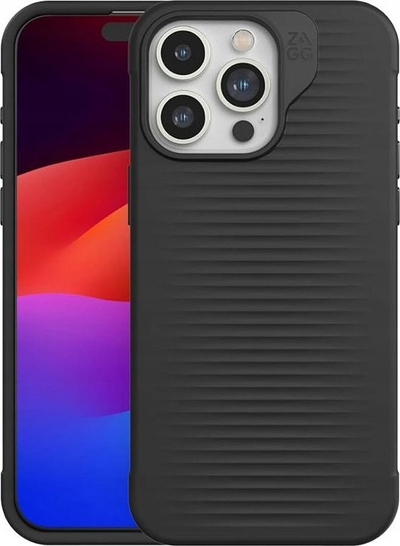Заштитна маска ZAGG Luxe Snap за iPhone 15 Pro Max, компатибилна со MagSafe, транспарентна