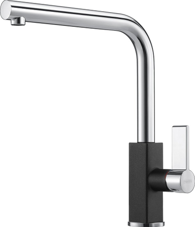 Rubinet kuzhine Franke Maris, grykë e lartë fikse, Chrome Onyx