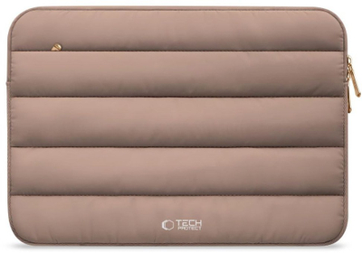Këllëf laptopi Tech-Protect Fluffy, 15"-16", Walnut, kafe