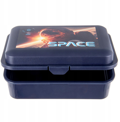 Kuti mëngjesi Gierekhoff Space, 750 ml, plastike, blu e errët