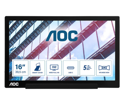 Monitor portativ AOC 01 Series I1601P, 15.6", FHD, i zi