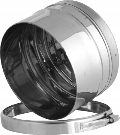 Regullator tërheqjeje oxhaku Darco RCQ, i rrumbullakët, 150 mm, inox