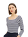 Bluzë Tom Tailor Regular Fit, e bardhë / zezë