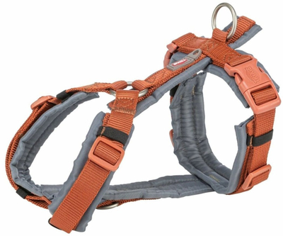 Parzmore për qen Trixie Premium Trekking, komplet me jakë edhe lash, 62-74 cm, 2.5 cm, kafe me gri
