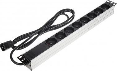 Rryp rryme Delta PD-8/RACK/IEC, 8x 230V, 19" 1U, i zi