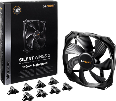 Ventilator PC be quiet Silent Wings 3 140mm High Speed, 1600 RPM, i zi