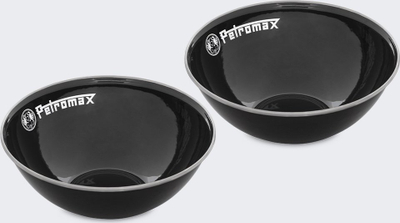 Tasa emajli Petromax, 10 L, 2 copë, të zinj