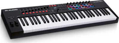 Keyboard MIDI Controller M-Audio Oxygen Pro 61, 61 taste, 16 pad-e, e zezë