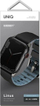 Rrip Uniq Linus AiroSoft për Apple Watch, 42/44/45/49 mm, silikon, i zi