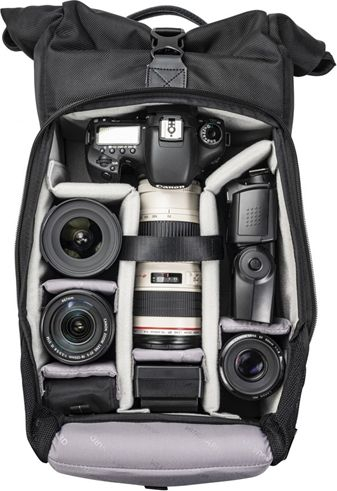 Çantë shpine fotografike Vanguard VEO Select 43RB, 12L, roll top, e zezë