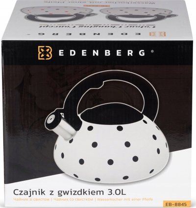 Çajnik metalik Edenberg EB 8845, 3L, ngjyrë me pika që ndryshon