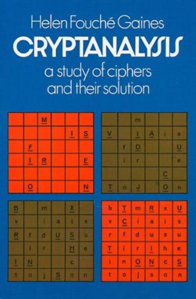 Cryptanalysis - Helen Fouche Gaines