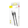 Kabllo USB Baseus Cafule CAMKLF-BG1, micro USB, pëlhurë e gërshetuar, zi gri