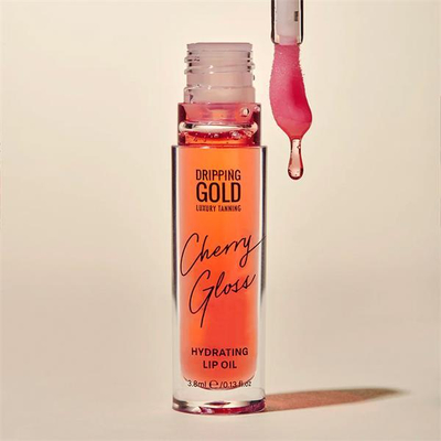Хидратантно масло за усни Dripping Gold Cherry Gloss Moisturizing Lip Oil, 3,8 мл
