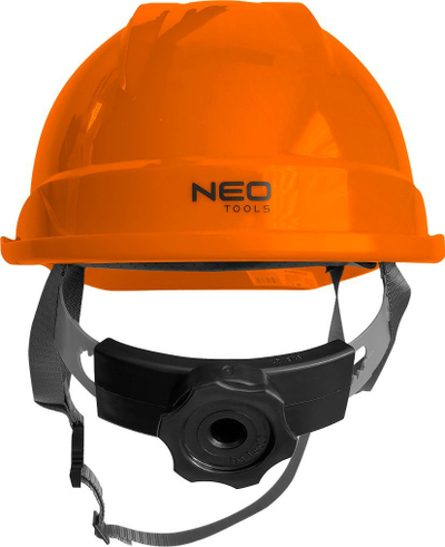Helmetë mbrojtëse ndërtimi NEO 97-225, ABS, e lehtë, portokalli