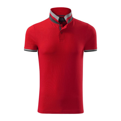 Bluzë polo Malfini Collar Up, pambuk, e kuqe
