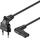 Kabllo rryme PremiumCord, 230V, 2m, e zezë