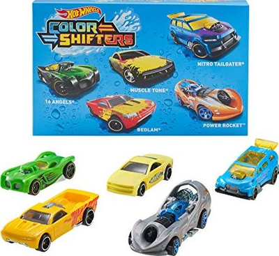 Set me makina lodër Hot Wheels Color Shifters, 5 copë, 1:64, shumëngjyrëshe