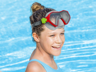 Маска за пливање Bestway Colorful Swimming Mask, за деца 7+, поликарбонатно стакло, шарена