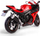 Model motorri Daff RMZ Suzuki GSX R1000R, shkallë 1:12, i kuq