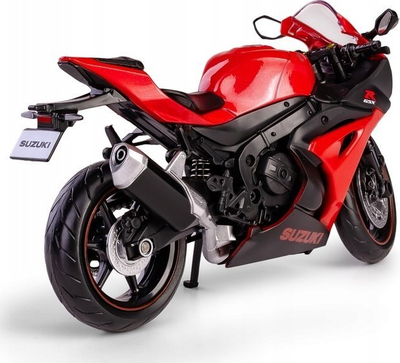 Model motorri Daff RMZ Suzuki GSX R1000R, shkallë 1:12, i kuq