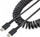 Kabllo karikimi StarTech USB C, 1m spiral, USB 2.0, e zezë