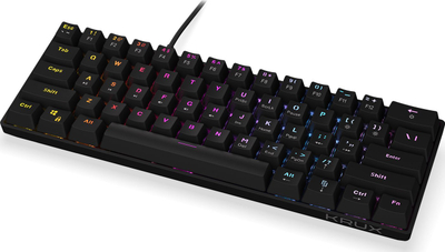 Tastierë mekanike Krux Qara, 60%, Outemu Red, RGB