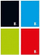 Тетратка Интердрук А4 One Color, 96 листови, квадрати, сет 5 парчиња