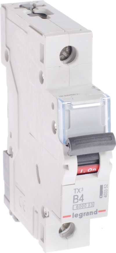 Ndërprerës automatik Legrand TX3 S301, 1P B, 4A 6kA, i bardhë