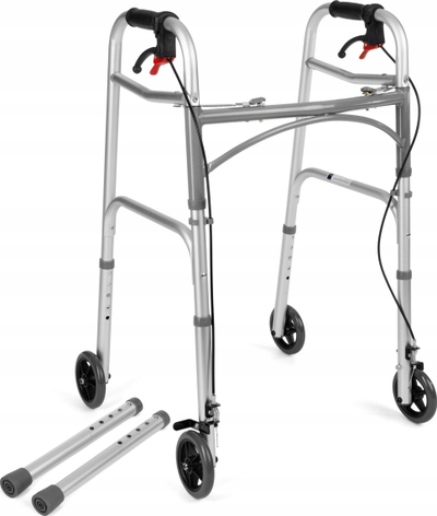 Rolator Timago JMC C 3223, alumini, 136kg, argjendtë e zezë