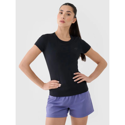 Bluzë sportive 4F Training T-Shirt, 4F Dry, për goca, e zezë