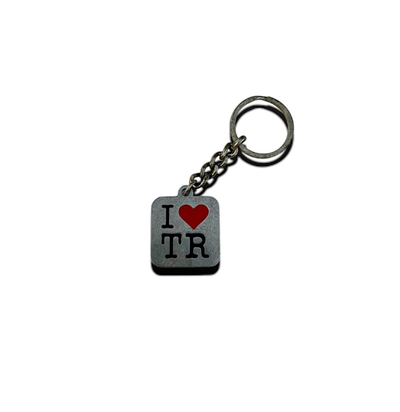 Varëse çelësash Rezniqi - I Love TR, metalike e ngjyrosur me të kuqe dhe të zezë