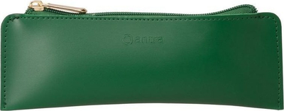 Kuti për stilolapsa Antra Case For Pens, pamje lëkure, jeshile
