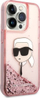 Mbulesë telefoni Karl Lagerfeld KLHCP14LLNKHCP, për iPhone 14 Pro, hardcase Glitter, rozë