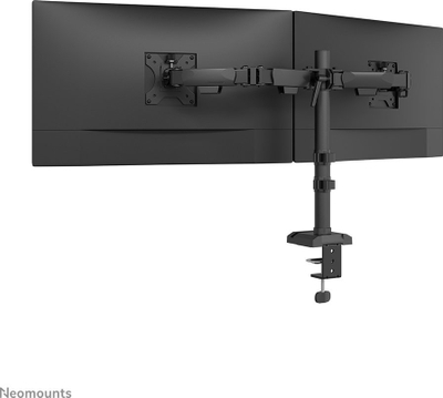 Krah monitori Neomounts DS60-600BL2, për dy ekrane 10-32", 180-stop, i zi