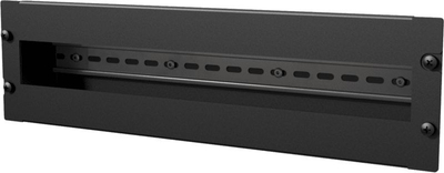 Единица за монтирање DIN Caymon BDR03, рек 19", 3U, 24 модули, црна