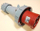 Prizë portative industriale PCE WP634, 63A, 4P 400V, IP67, gri e kuqe