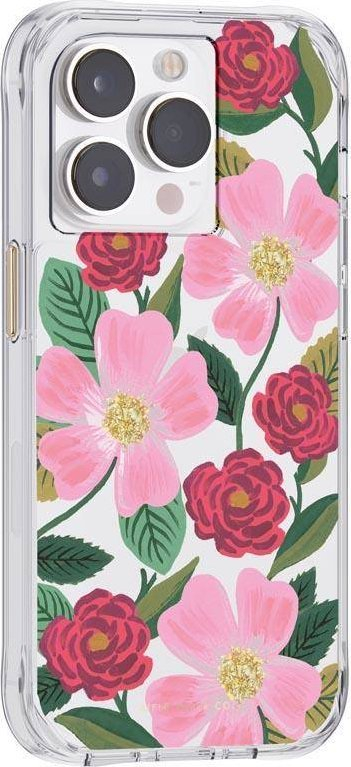 Mbulesë telefoni Rifle Paper Co Rose Garden për iPhone 14 Pro, transparente me lule