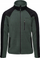 Bluzë fleece Hi-Tec Monar M, poliester 280g, me zinxhir, jeshile me të zezë