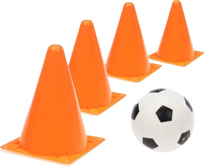 Set futbolli ProNice, 4 pacholeta, top gome, portokalli